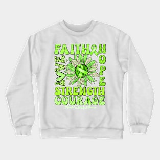 Muscular Dystrophy Awareness Awareness - Sunflower strong faith love Crewneck Sweatshirt